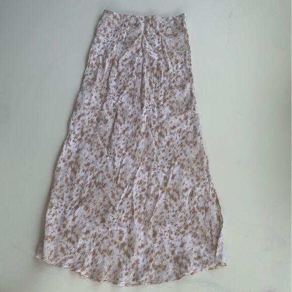 J.Crew skirt Sz XXS drapery cupro-blend flared slip with side slit elastic waist - Picture 2 of 11